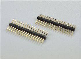 1.27*2.0-1*17P卧贴排针排母连接器
