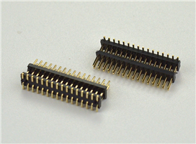 1.27*1.0-2*15P双塑贴片排针排母连接器